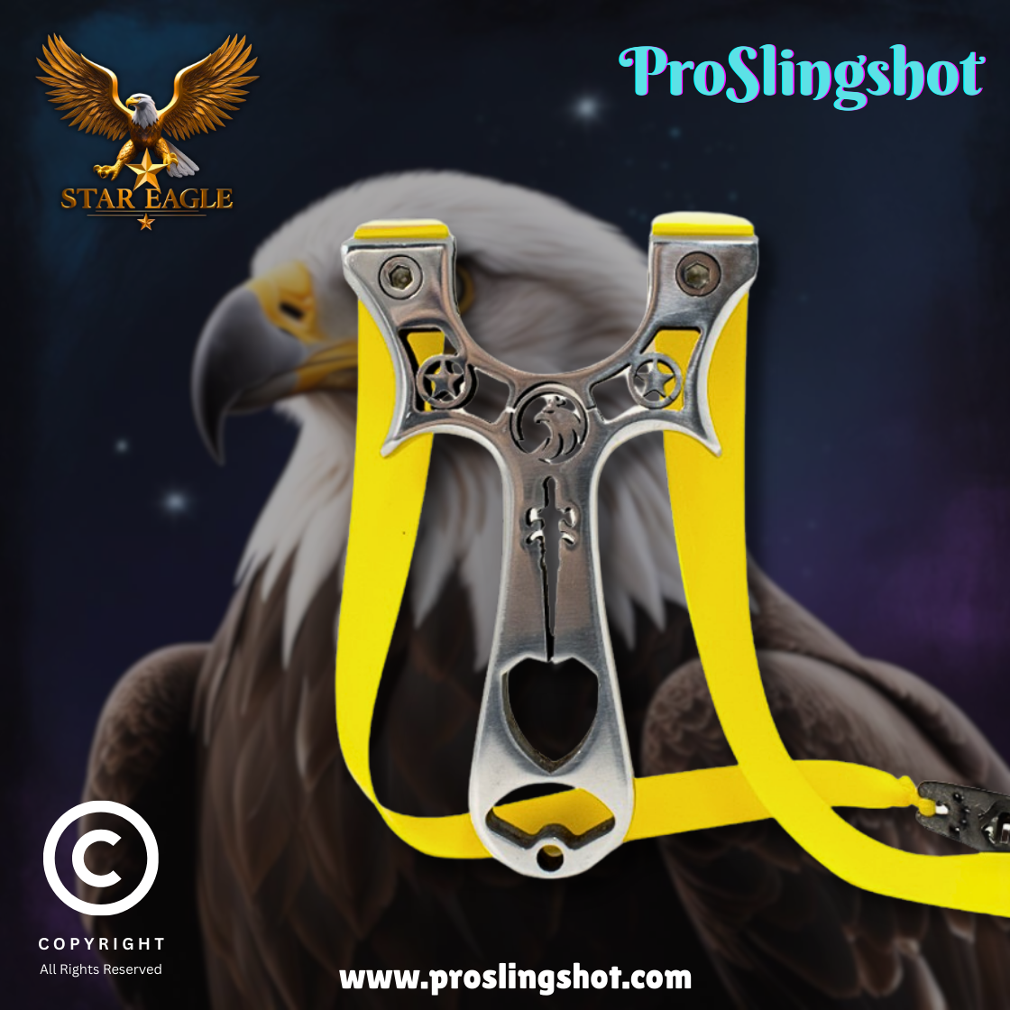 Star Eagle Stainless Steel Slingshot