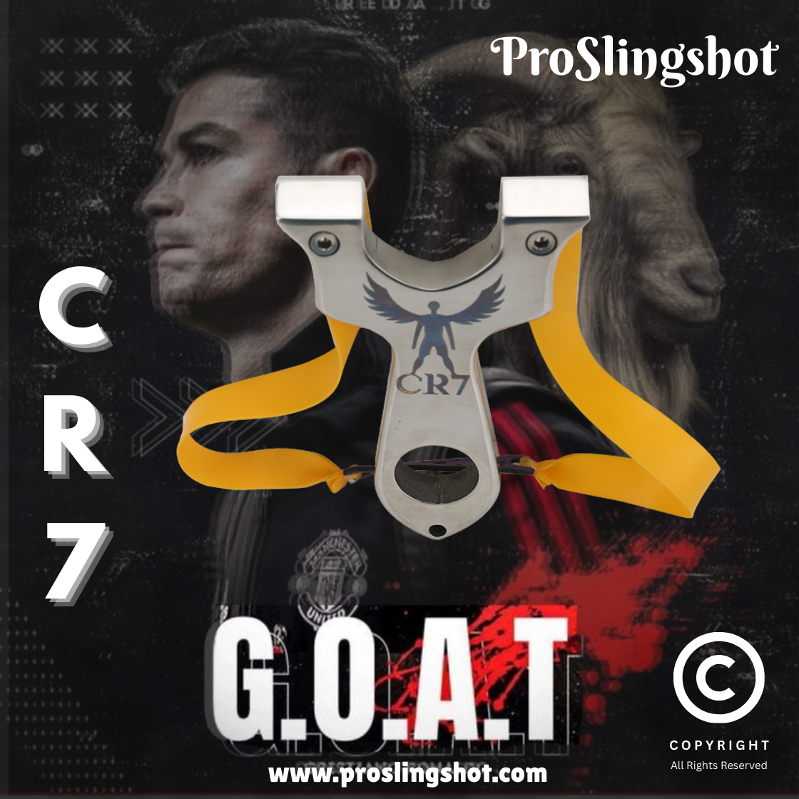 CR7 - G.O.A.T Stainless Steel Slingshot