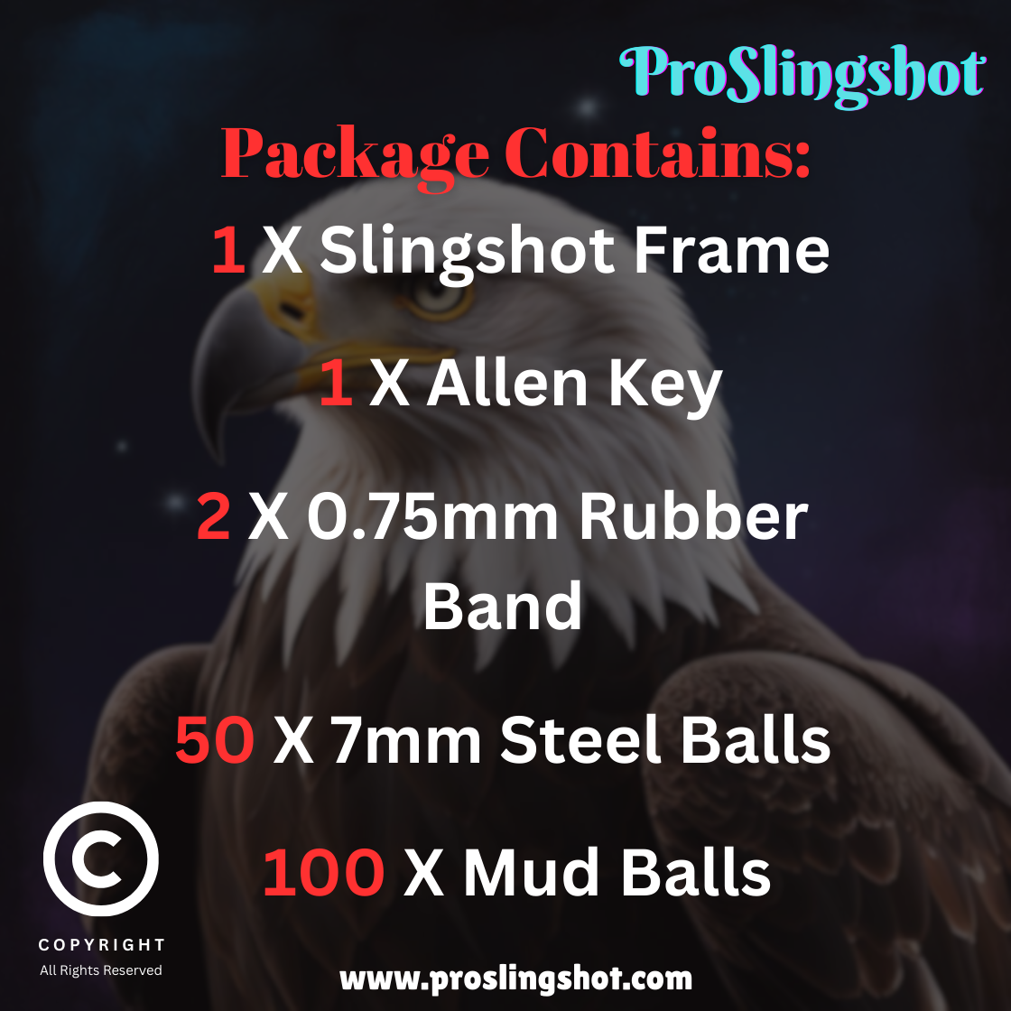 Star Eagle Stainless Steel Slingshot
