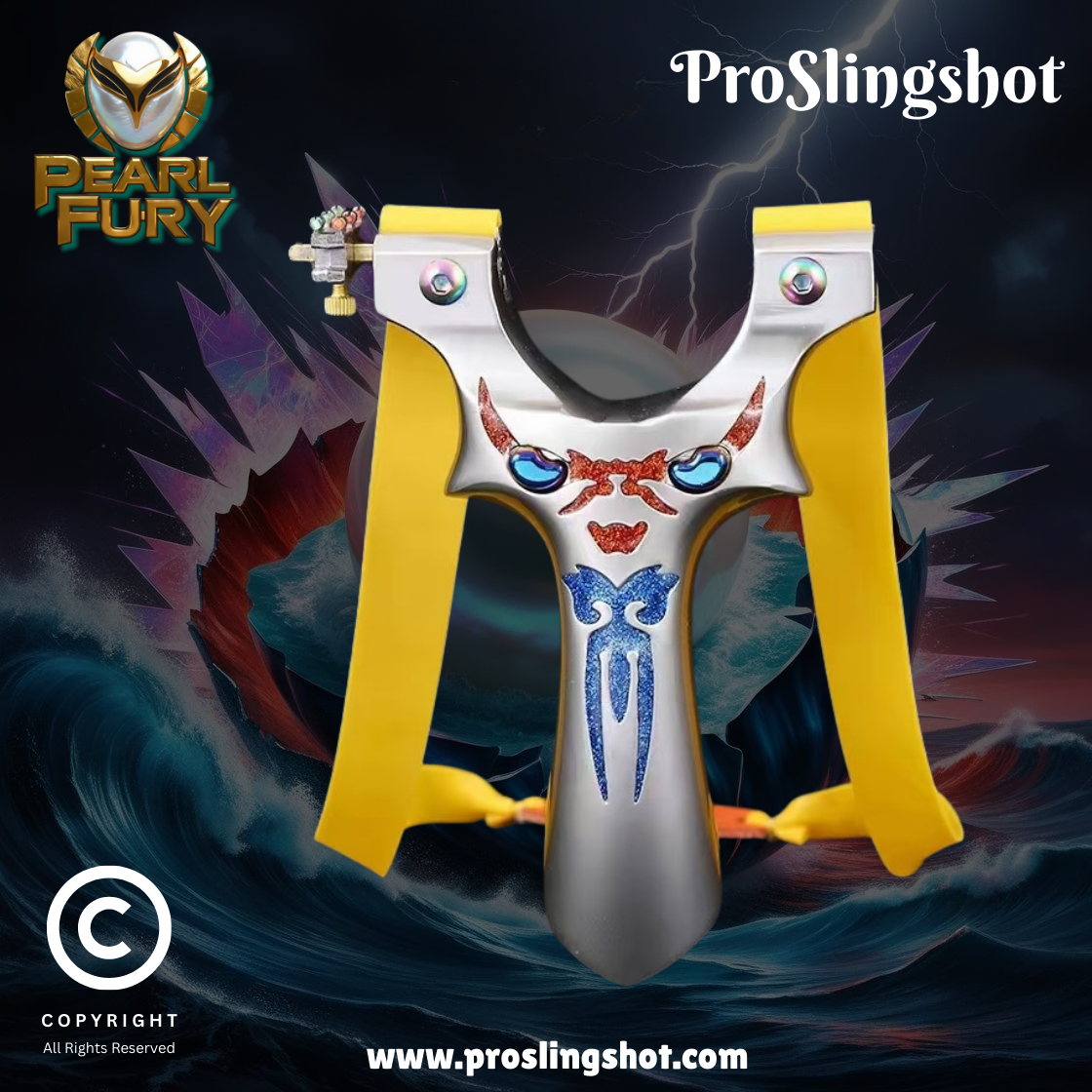 Pearl Fury Stainless Steel Slingshot