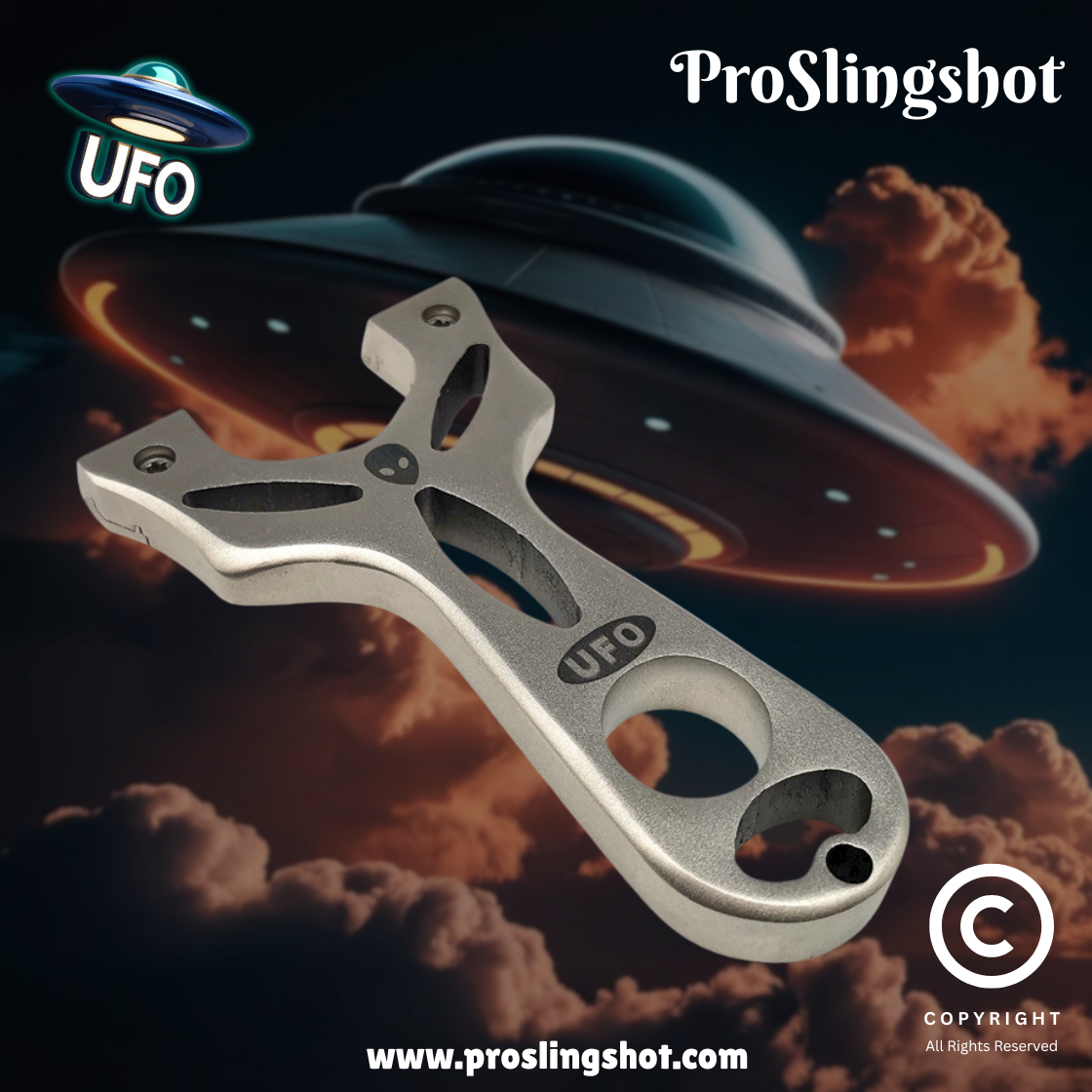 UFO Stainless Steel Slingshot