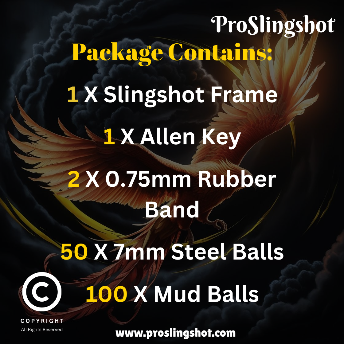 Rising Phoenix Stainless Steel Slingshot
