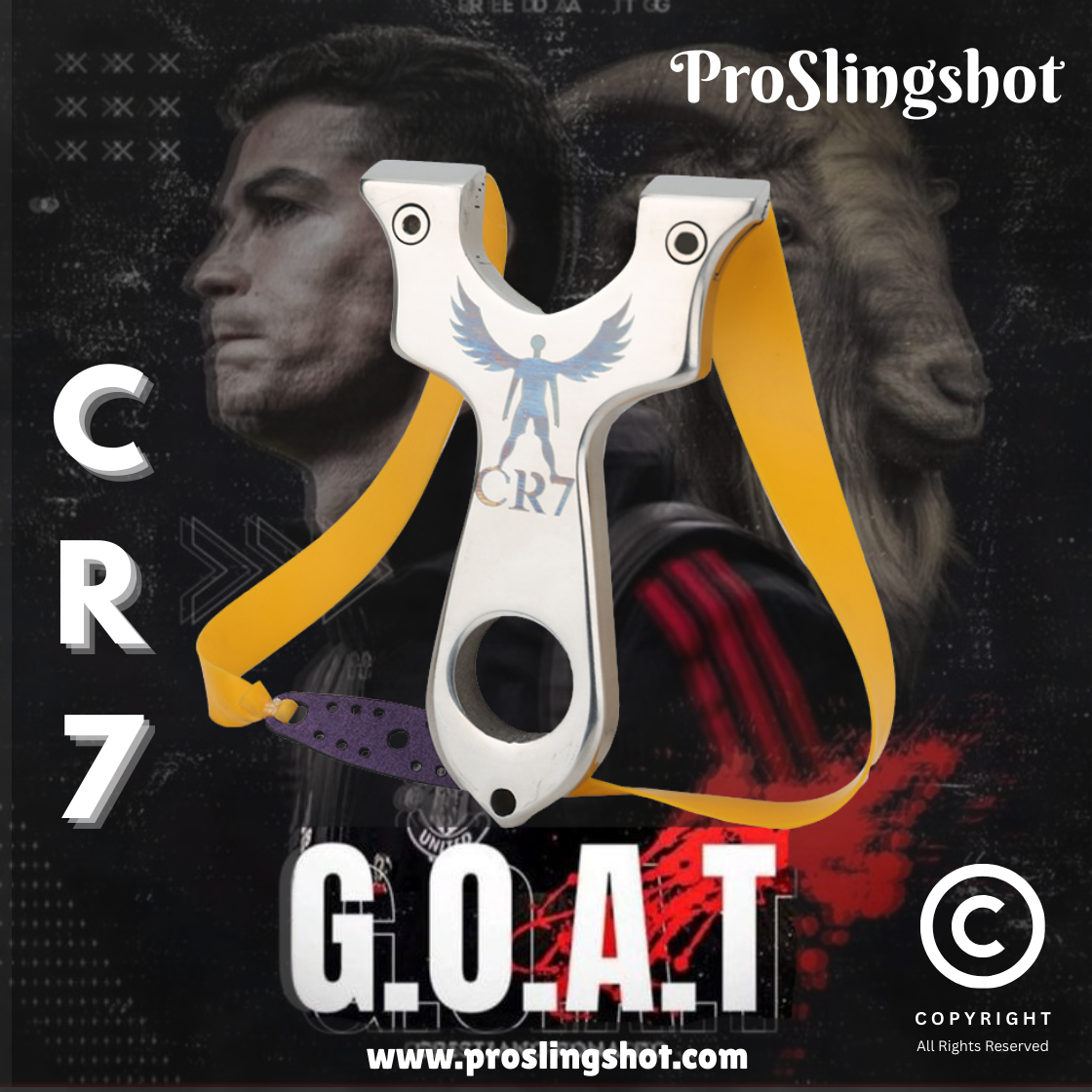 CR7 - G.O.A.T Stainless Steel Slingshot