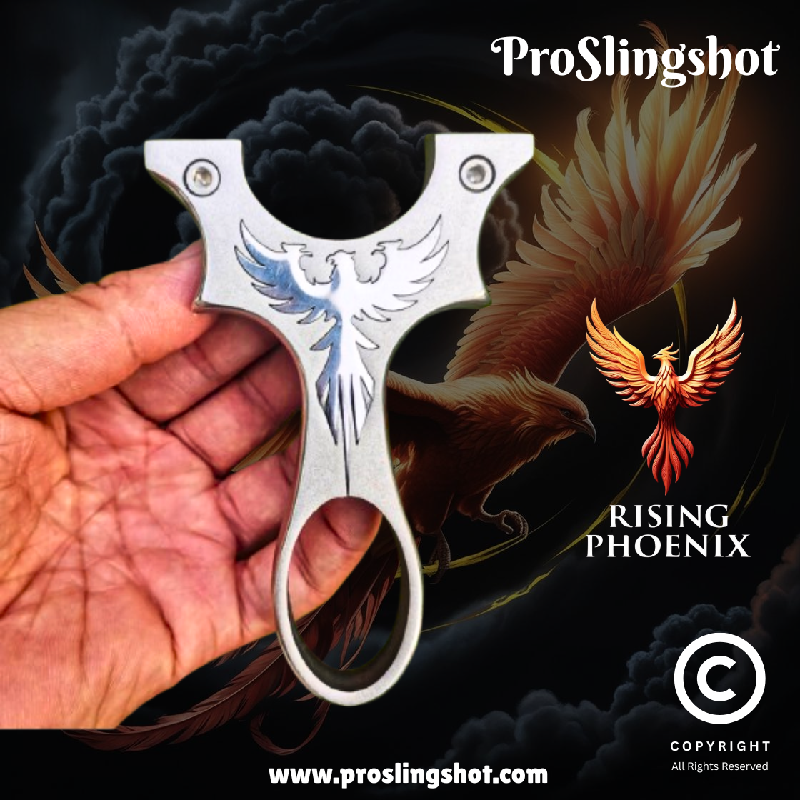 Rising Phoenix Stainless Steel Slingshot