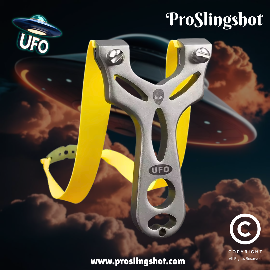 UFO Stainless Steel Slingshot