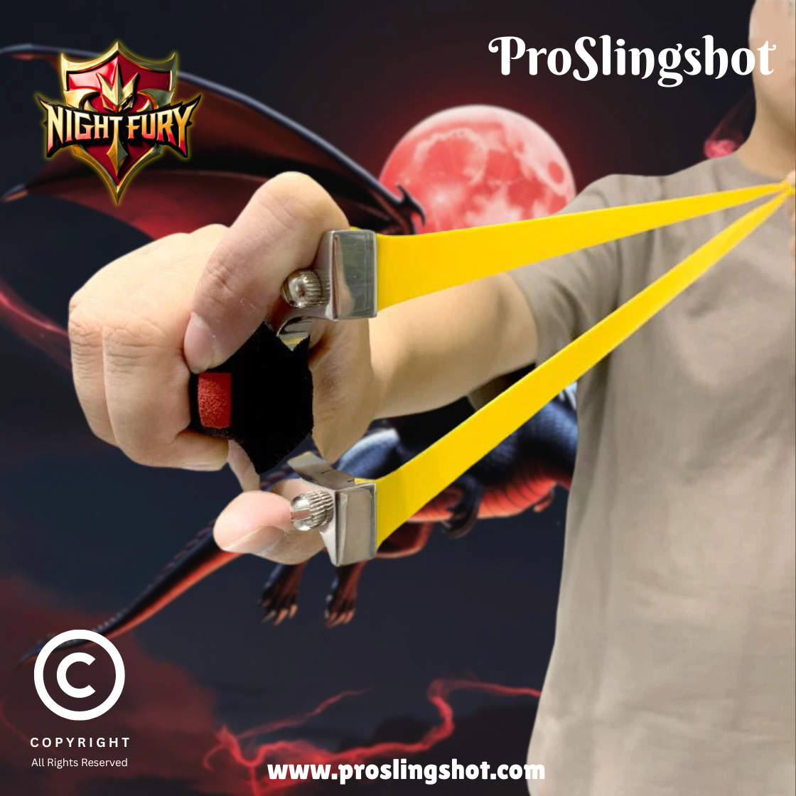 Night Fury Stainless Steel Slingshot