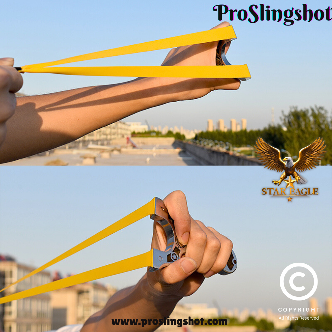 Star Eagle Stainless Steel Slingshot