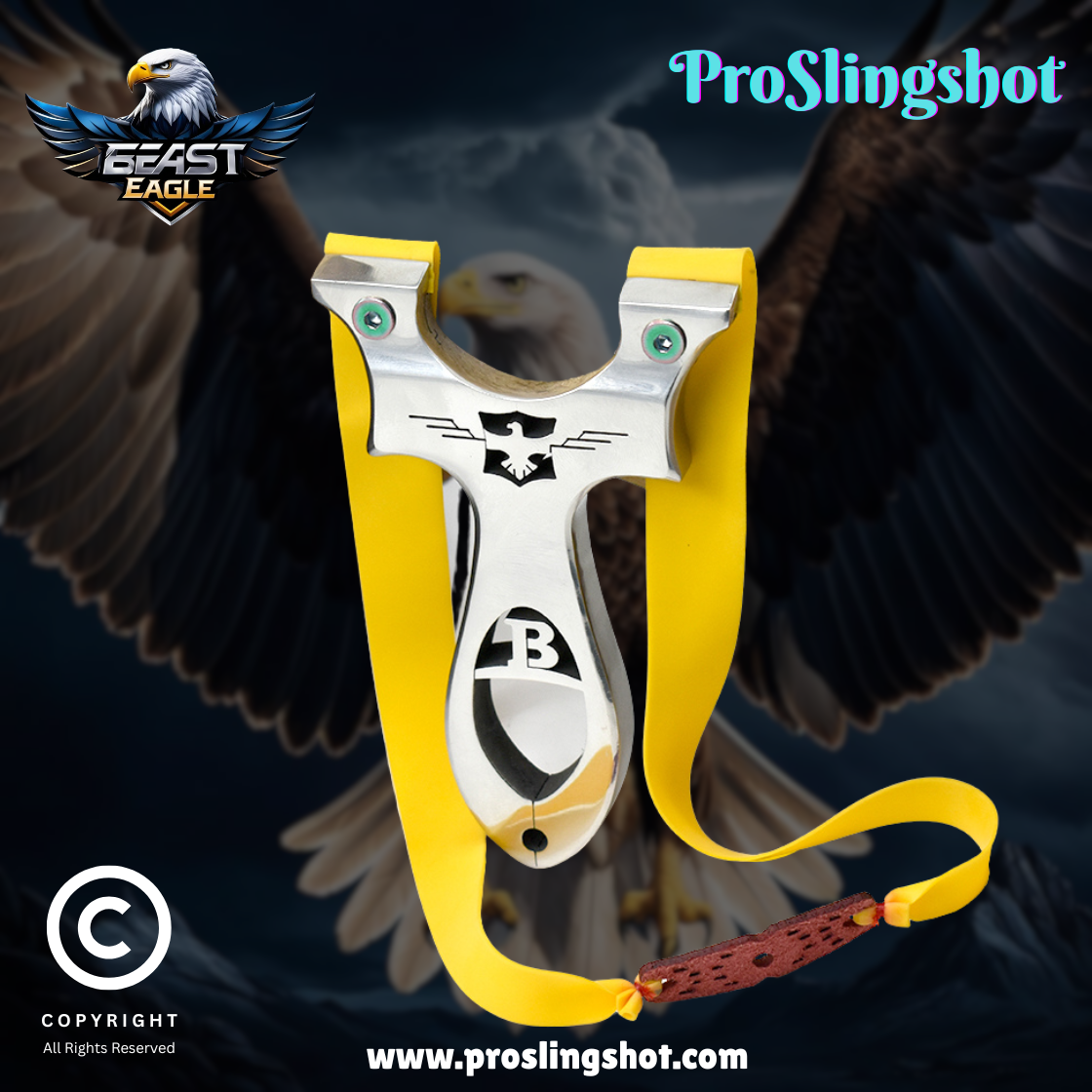 Beast Eagle Stainless Steel Slingshot
