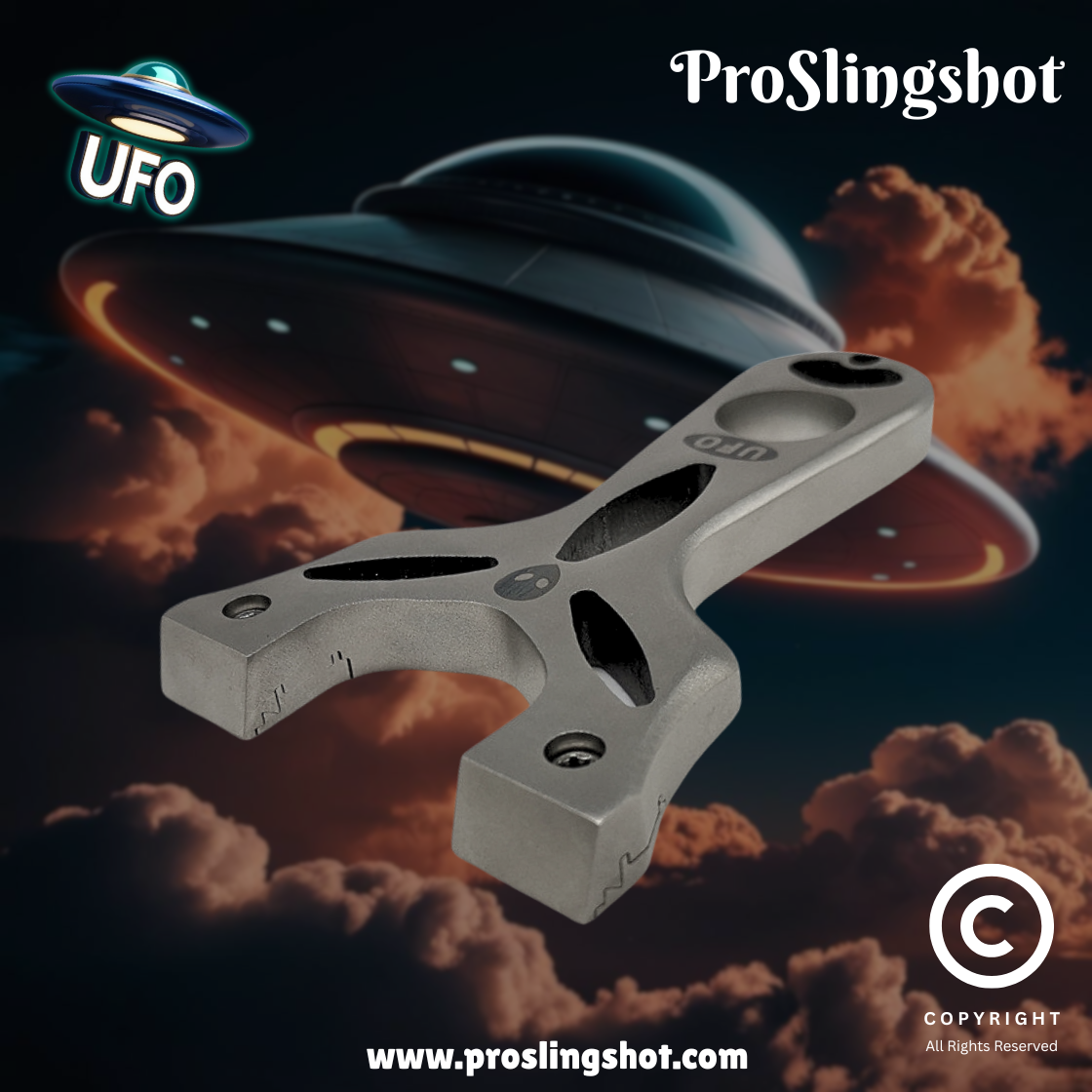 UFO Stainless Steel Slingshot