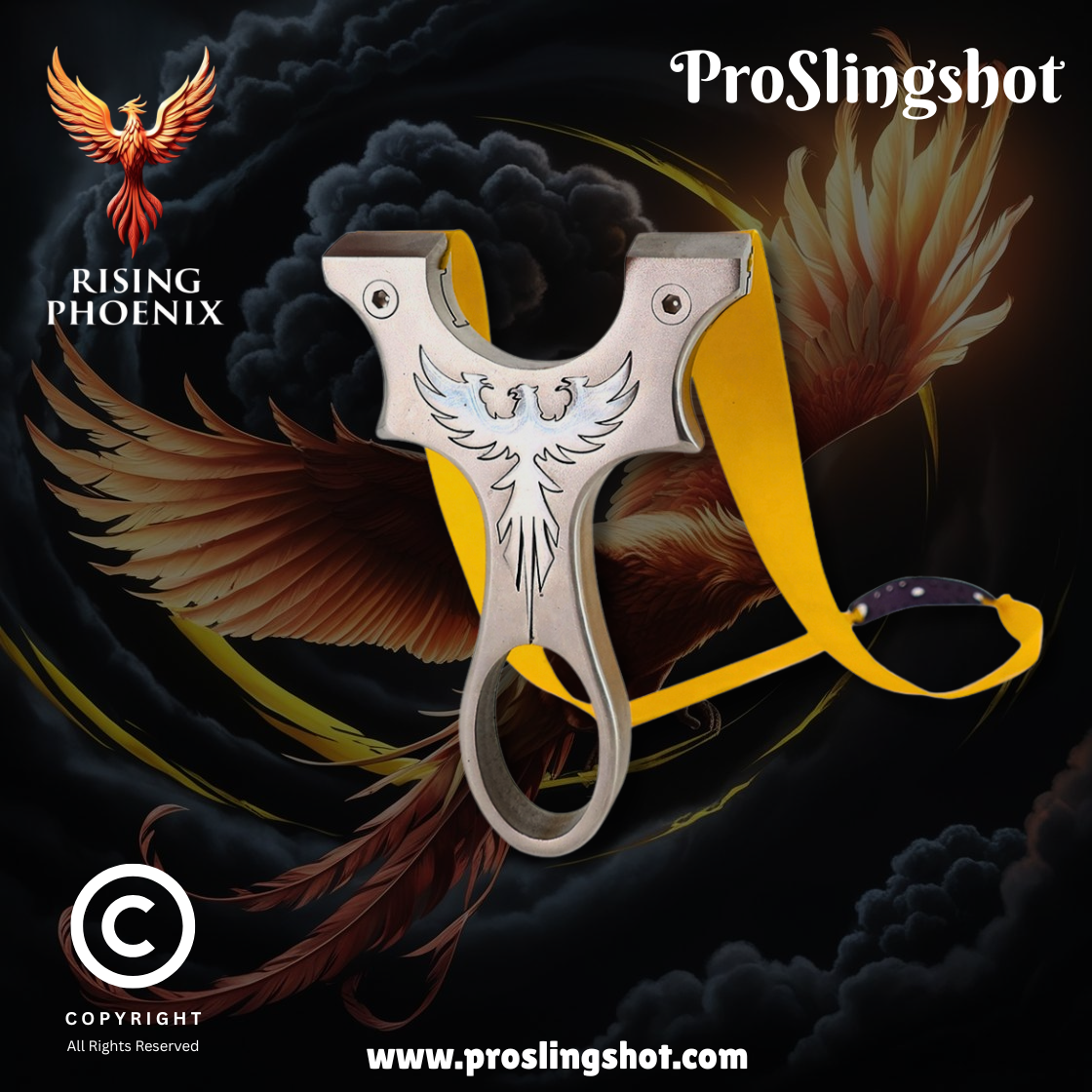 Rising Phoenix Stainless Steel Slingshot