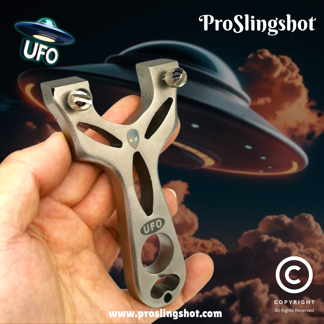 UFO Stainless Steel Slingshot