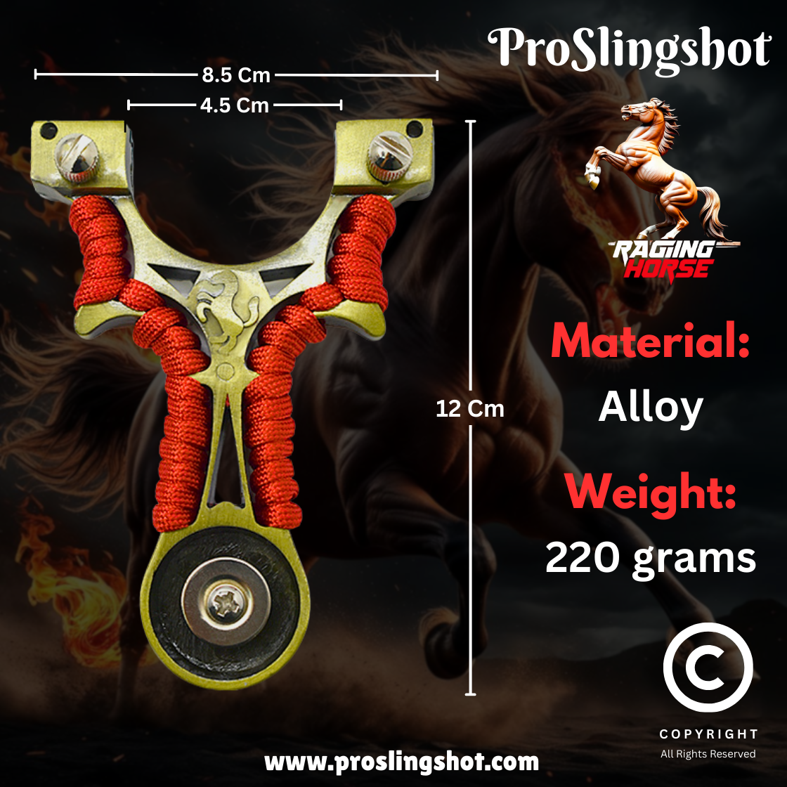 Raging Horse Magnetic Alloy Slingshot