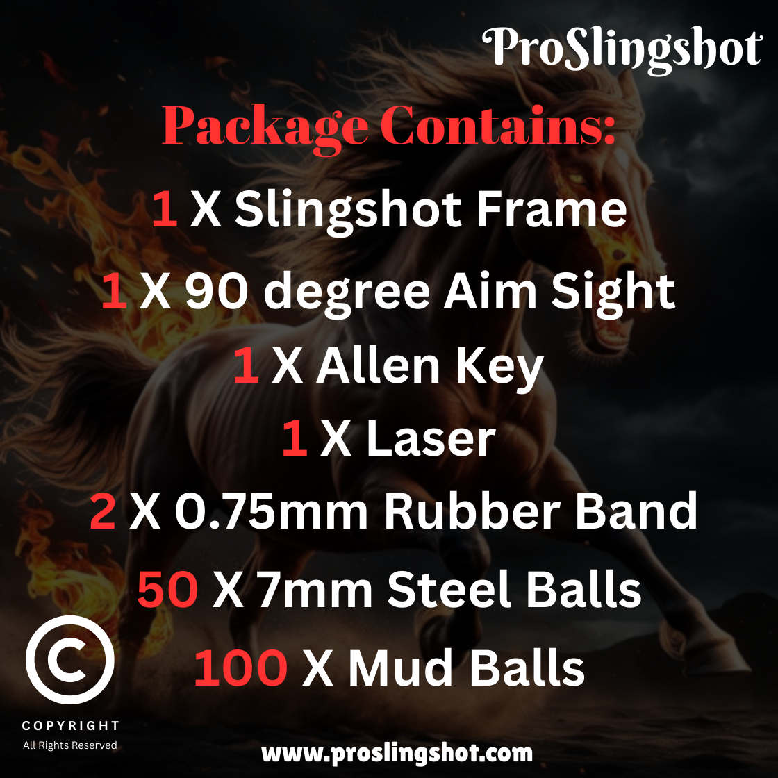 Raging Horse Magnetic Alloy Slingshot